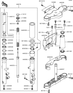 VN1500 Front fork(1 / 2)