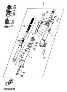 YQ50 Передняя вилка