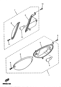 YP125D Поворотники