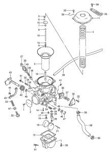 VS800 Carburetor assy