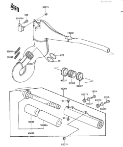 KX500 Muffler comp