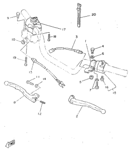 SR250 Handle switch. lever