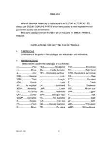 RM65 Catalog preface