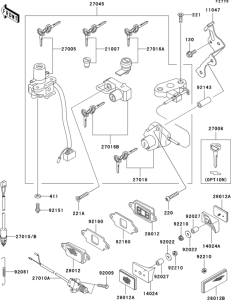 ZX600 Замок зажикания