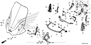 VFR1200X (DCT) Ветровое стекло