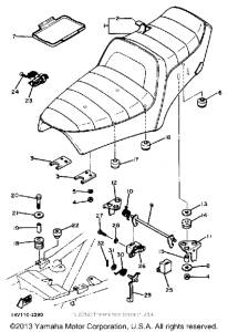 XS400SJ Сиденье