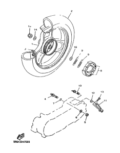 YN50R Переднее колесо
