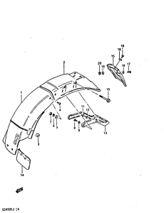 GS450 Заднее крыло