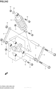 VL1500B Rear Cushion Lever (Vl1500L4 E28)