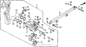 VF1100S Задний суппорт