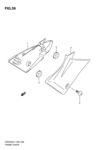 SV650 (ABS) Обтекатель задний