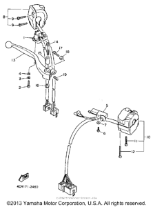 FJ1200AE Handle switch-lever