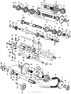 CB550 Transmission + kick starter spindle