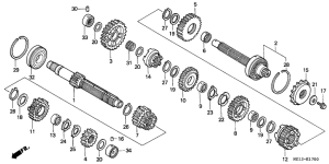 CB1000F Трансмиссия