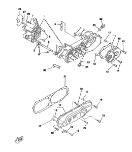 CW50RS Картер двигателя