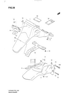 AY50 Заднее крыло