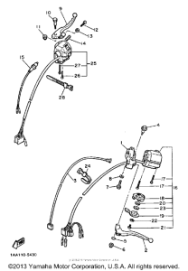 XJ700SC Рулевые переключатели
