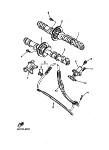 FZR750R Распределительный вал & chain