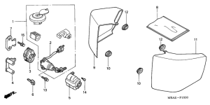 VT750C Боковая крышка