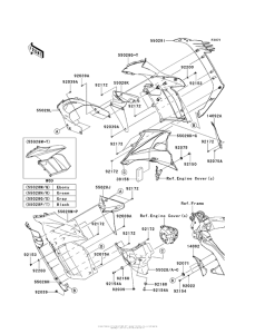 ZX1000 Cowling (Center)