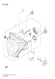 GSX-R600 Headlamp (Gsx-R600L3 E03)