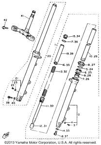 FZR600RDC Передняя вилка