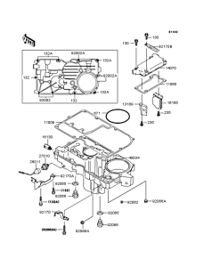 ZX1100 Поддон картера
