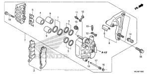 GL1800 Задний суппорт