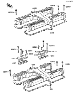 ZX750 Крышка головки цилиндров