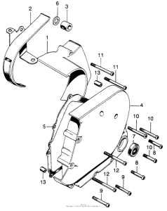 CB750 Transmission cover + rear cover