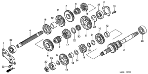 GL1500CD Трансмиссия