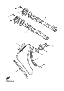 YZF-R6 Распределительный вал & chain