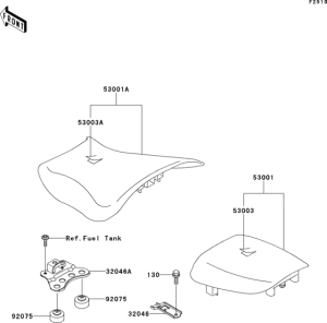 ZX600 Сиденье