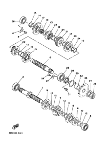 TZ250 Трансмиссия