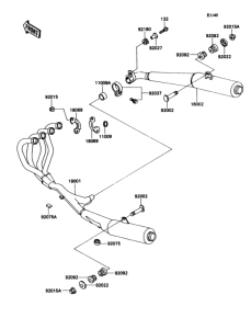 ZX1100 Глушитель
