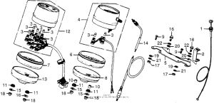 CB750 Speedometer + pilot box