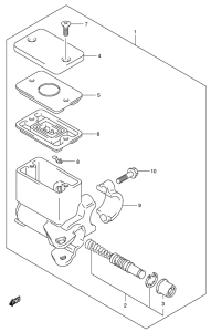 AN650 (ABS) Задний тормозной цилиндр