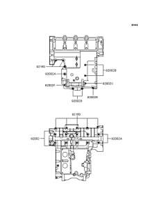 ZR400 Болты крепления картера