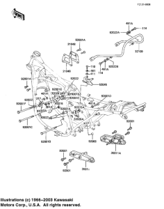 KZ1000 Рама ,крепежные детали