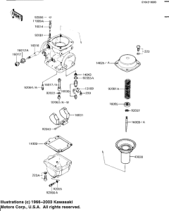 KZ1100 Детали карбюратора