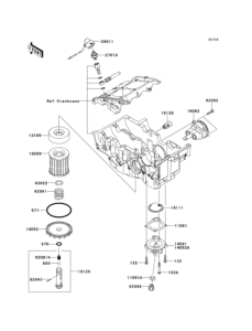 EX250 Масляный насос и фильтр