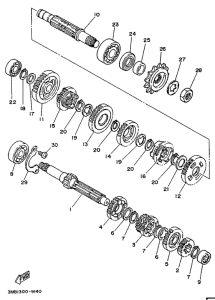TDR125 Трансмиссия