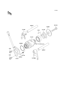  Валы и вилки переключения передач