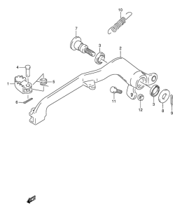 RMX250 Передний суппорт