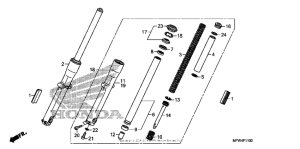 VT1300CS Передняя вилка