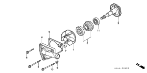 NSR125F Водяная помпа