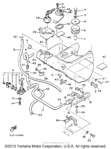 XVZ13DDC Топливный бак