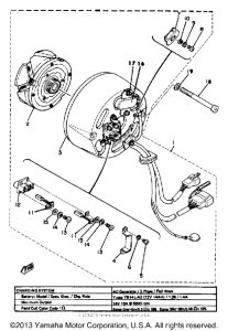 XS650SF A - c - generator