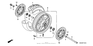 VTX1800F3 Front wheel (vtx1800f)