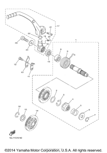 YZ450FEW Стартер